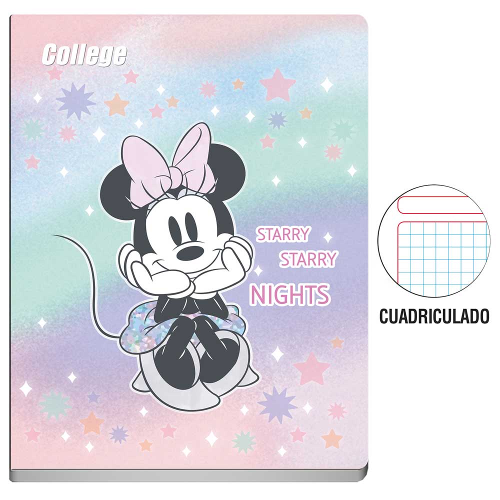 Cuaderno COLLEGE Cuadriculado Disney 80 Hojas
