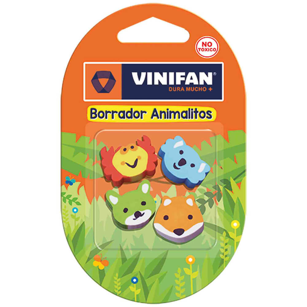 Borrador VINIFAN Animalitos Blíster 4un