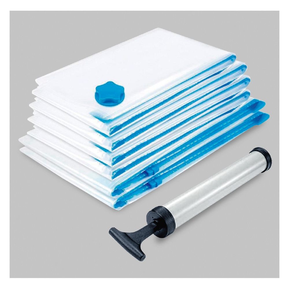 Set de 10 Bolsas de Almacenamiento al Vacío con Válvula de Succión