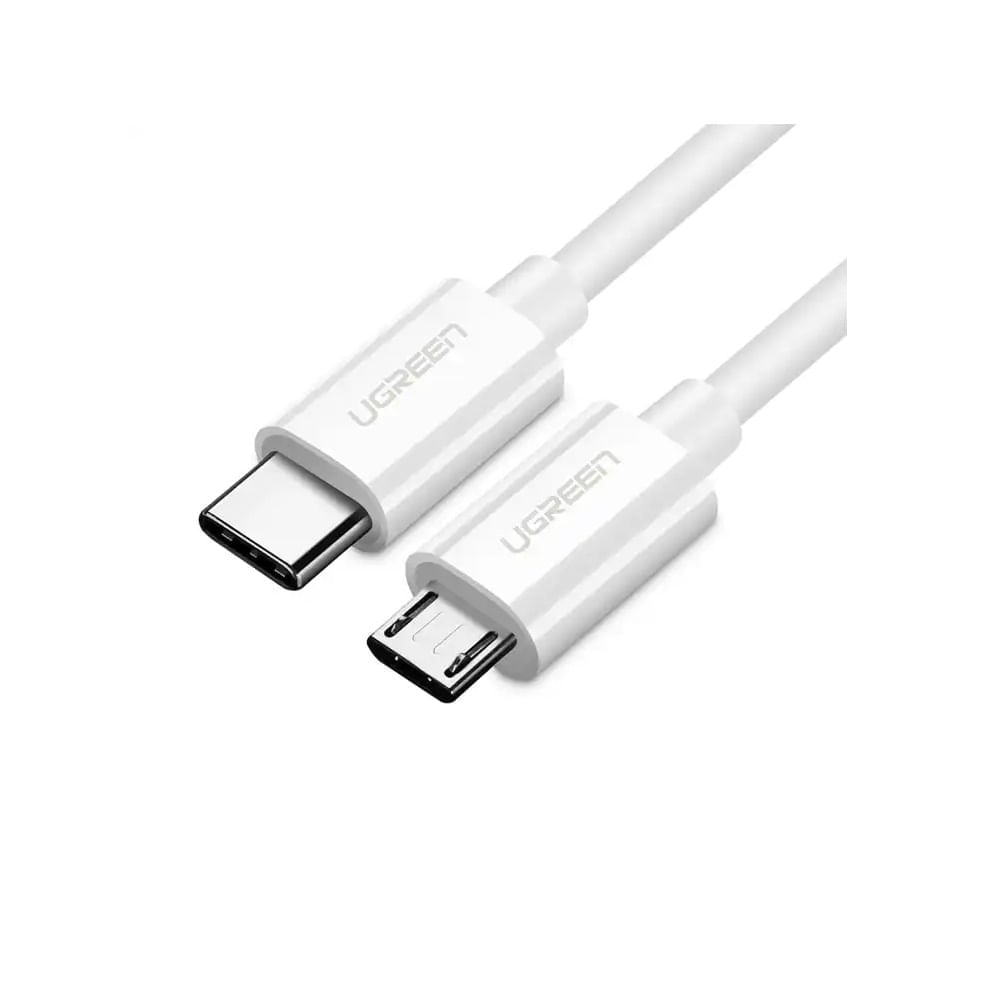 Cable UGREEN USB-C a Micro USB, 1.5 Metros, 2A  Carga Rápida