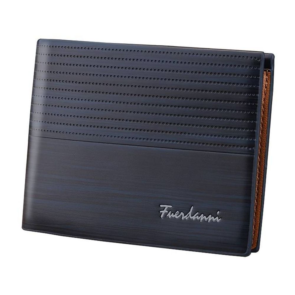 Billetera Corta Tarjetero Cartera Hombre Cartera Elegante  - Marino
