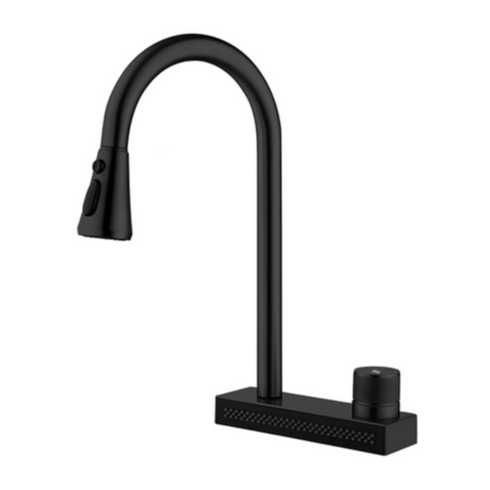 Mezcladora para cocina pico extraíble MC304-0901 Negro mate