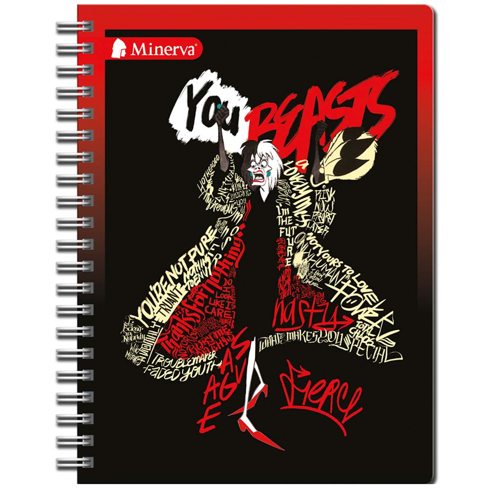 Cuaderno MINERVA Universitario Anillado Tapa Dura 5D-BY/TI/VI 160 Hojas