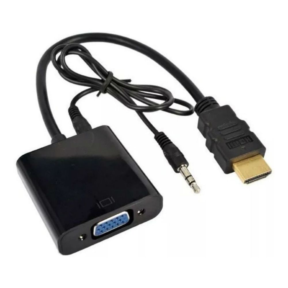 Cable Adaptador Hdmi A Vga Pantalla Monitor 1080p Hd Pc