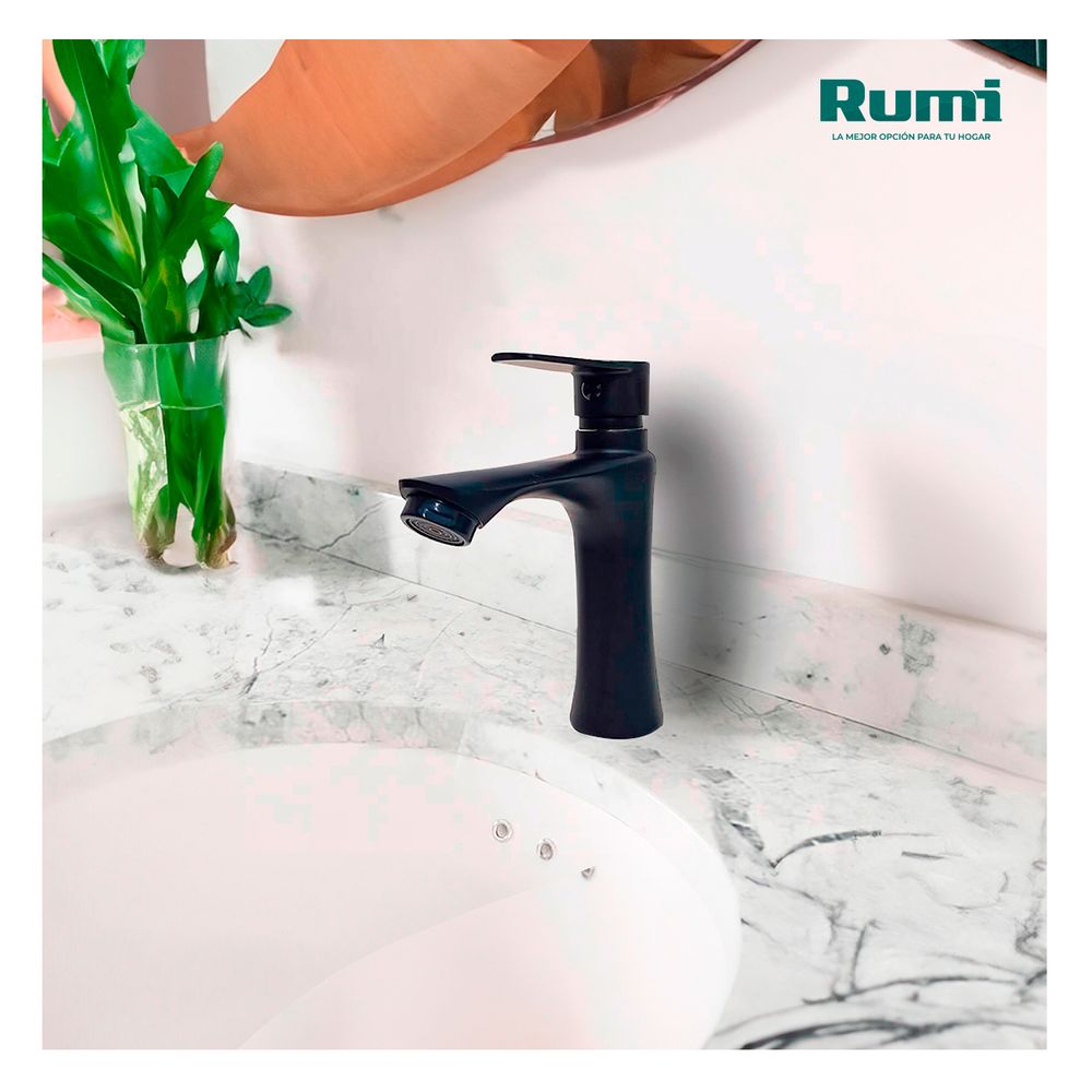 Llave Para Lavatorio Black Kuntur R-01 Rumi