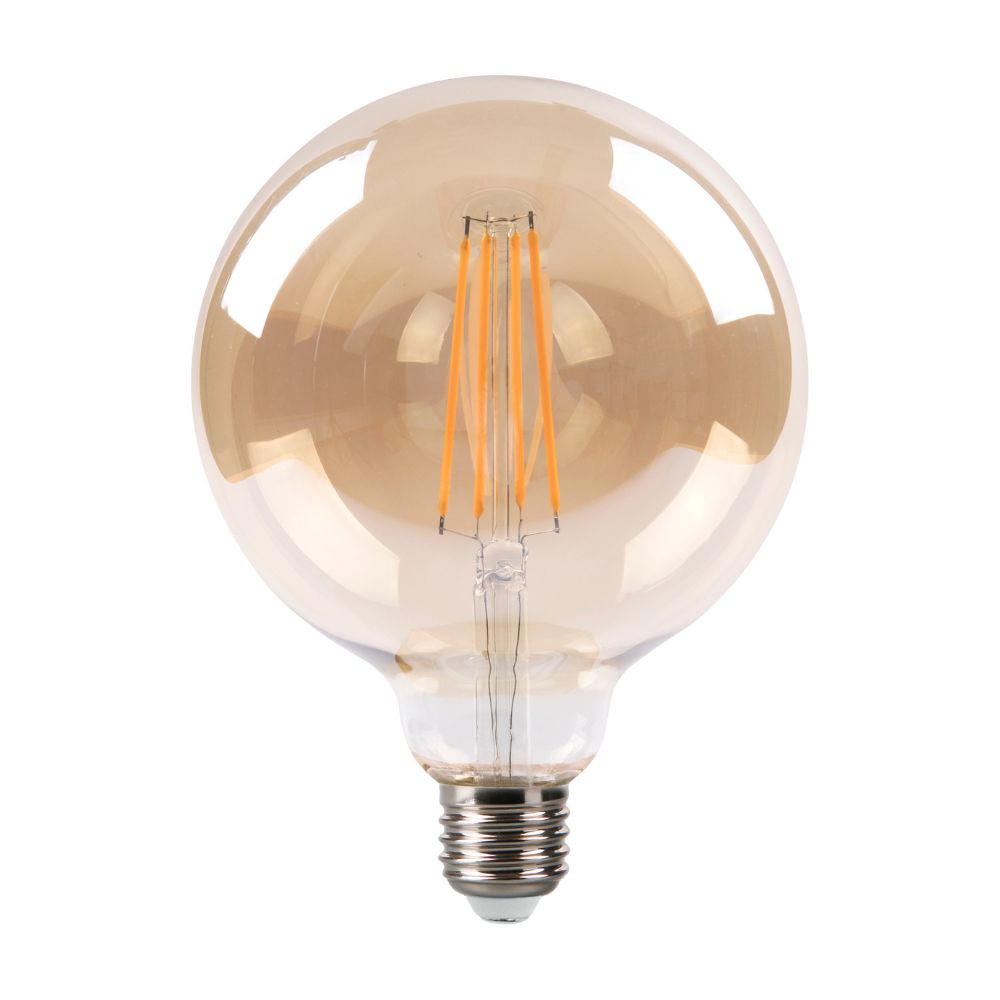 Foco LED Orange G125 Ambar E27 7w Luz Cálida