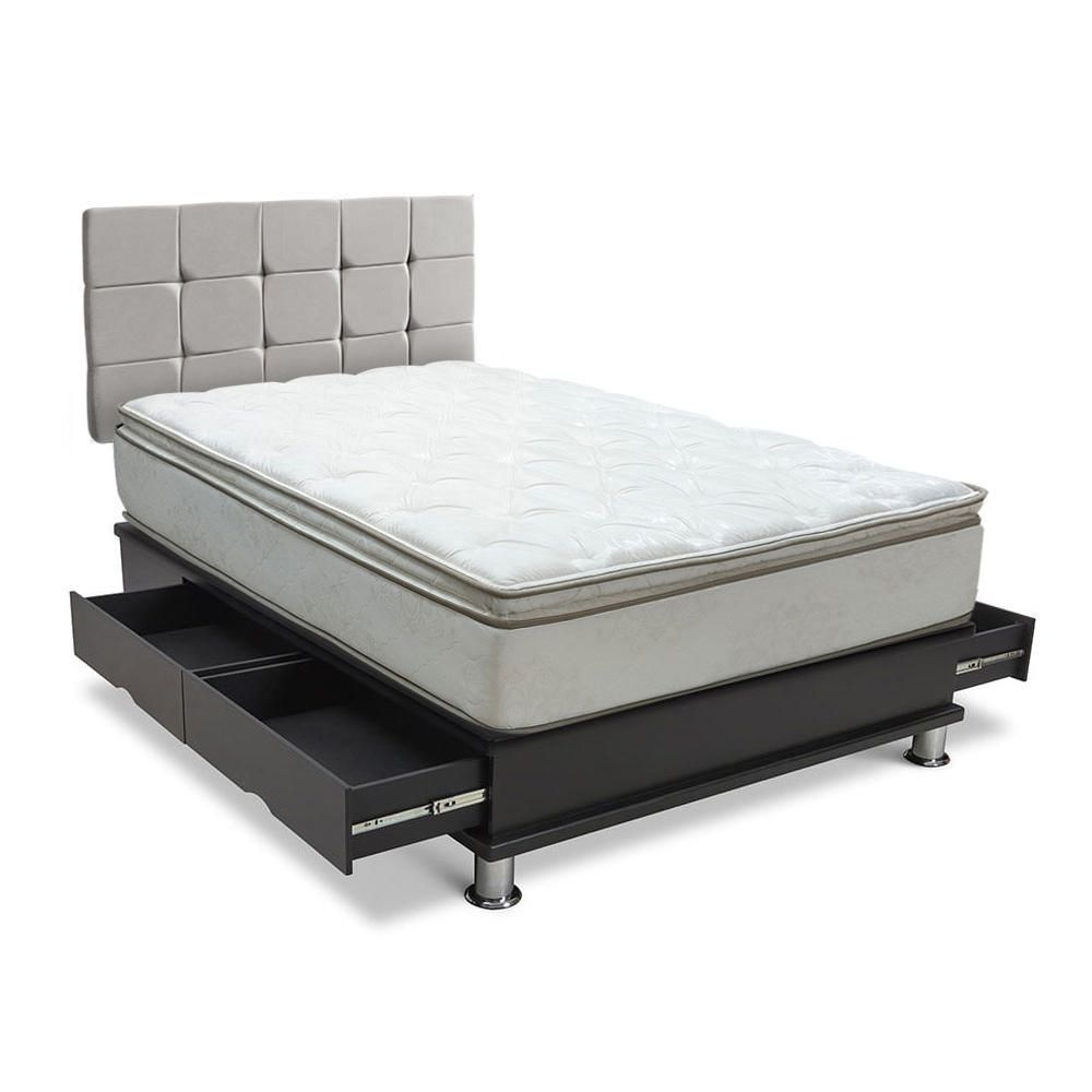 Dormitorio Cuadros Pocket 5 Estrellas Queen Gris