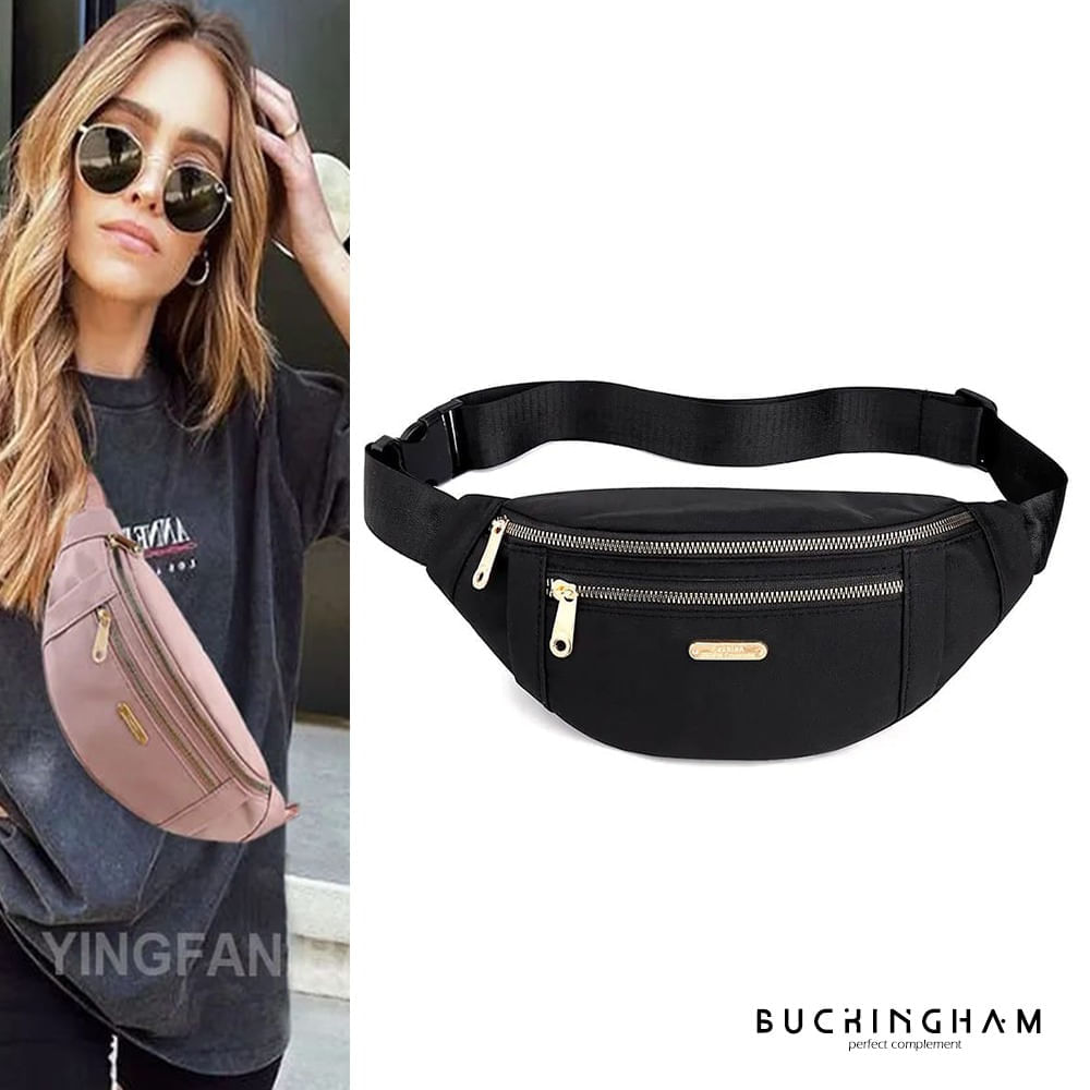 Canguro Riñonera para Mujer MDA290043 Buckingham Negro