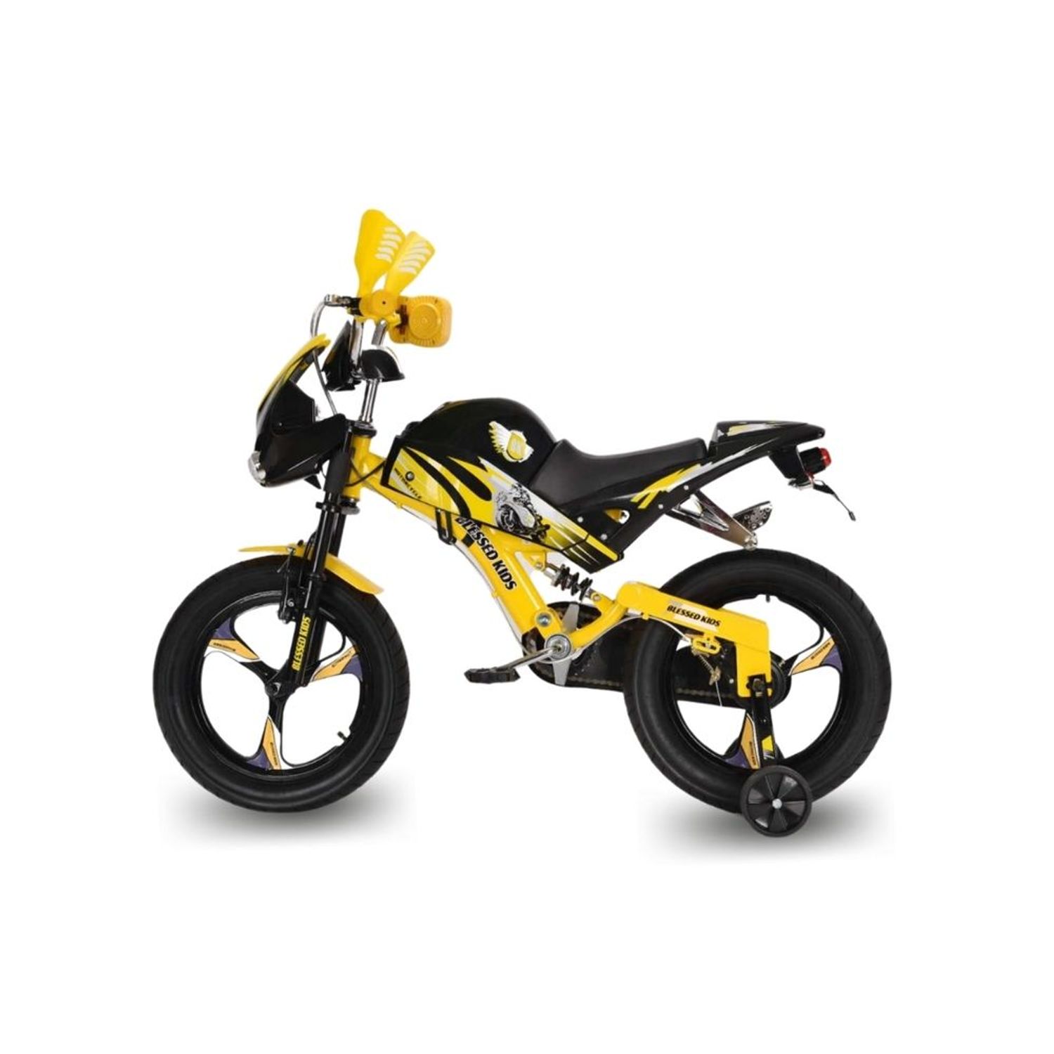 Bici Moto para Ni os Aro 12 Kingdom Furious Monster Amarillo Oechsle