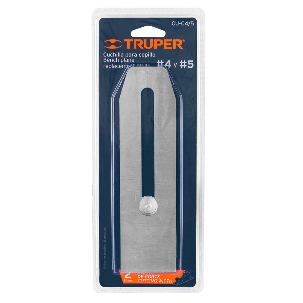 Cuchilla para Cepillo 2"" de Carpintero Truper 12033