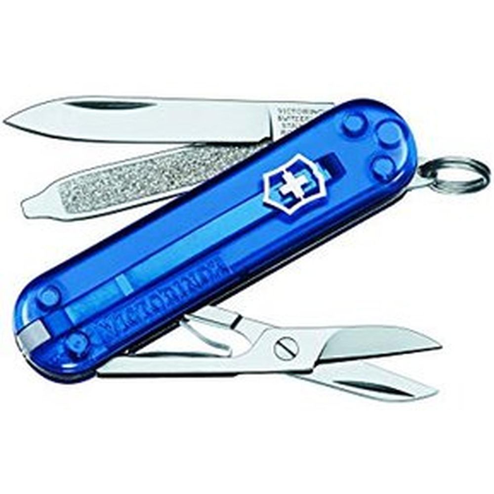 Navaja Suiza Clasica Victorinox Classic SD Azul Translúcida