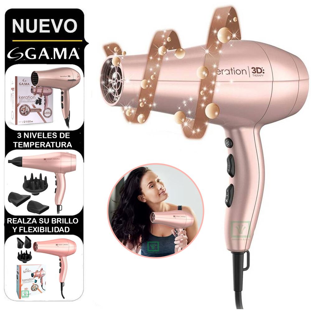 Secadora de Cabello Profesional Gama Keration Therapy 3D