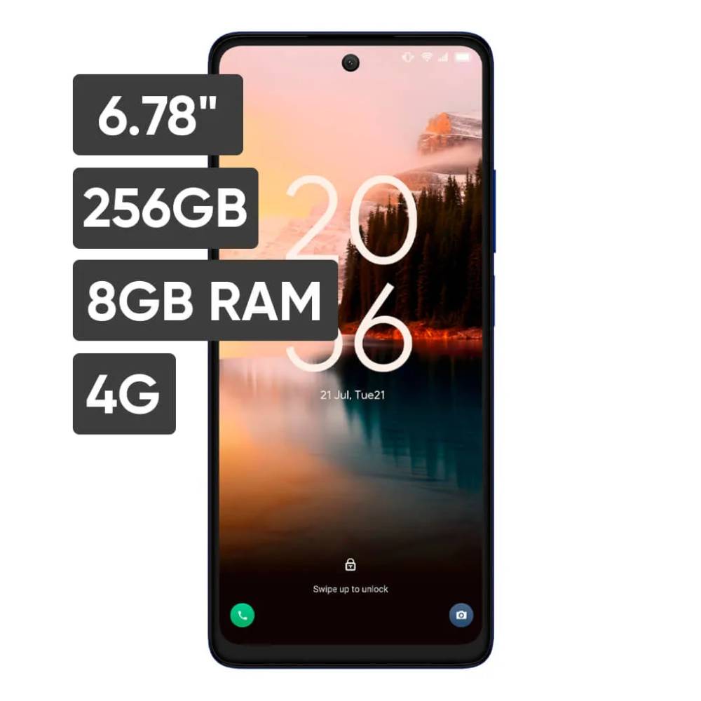 Smartphone TCL 40 Nxtpaper 6.78"" 8GB 256GB 50 MP+ 5 MP + 2MP Opalo + Protector + Lapiz
