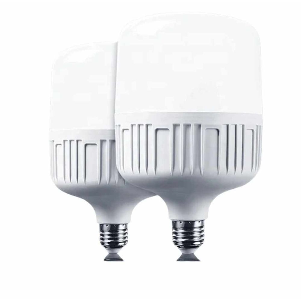 Foco x2 Bombillo LED 50W Potente Luz Blanca E27 Bombillo Grande Oficina Casa Interior Exterior