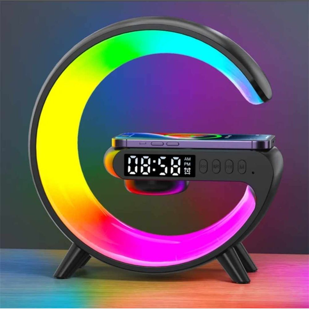 Reloj Despertador Altavoz Bluetooth Pantalla Digital Sonido Estéreo  Pantalla De Espejo Led Negro I Oechsle - Oechsle