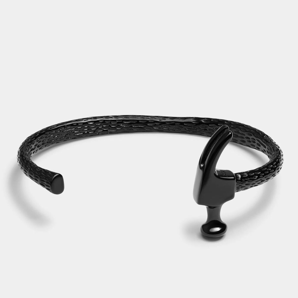 Pulsera Elegatto Martillo Negro 18Cm