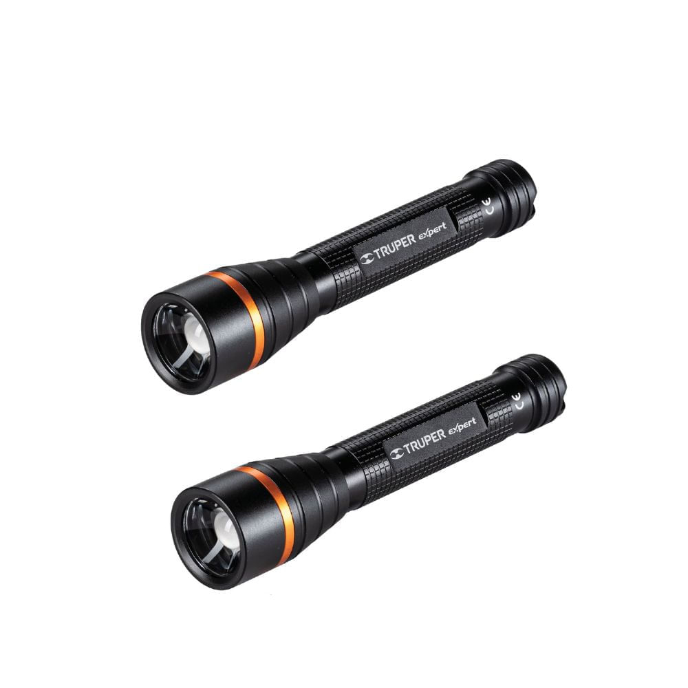 Linterna de aluminio LED, camping 235 lm, Truper pack 2