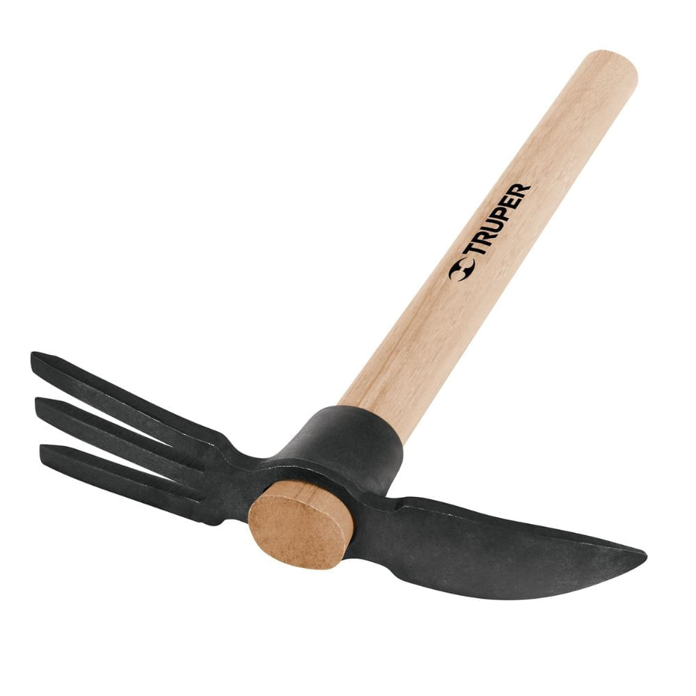 Pico rastrillo mango de madera 14 Truper