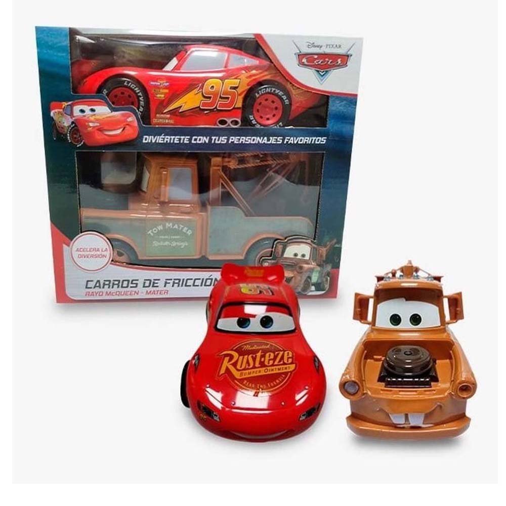 Coches De Friccion Pixar 6777-14 Rayo Mcqueen Y Mater Cars I