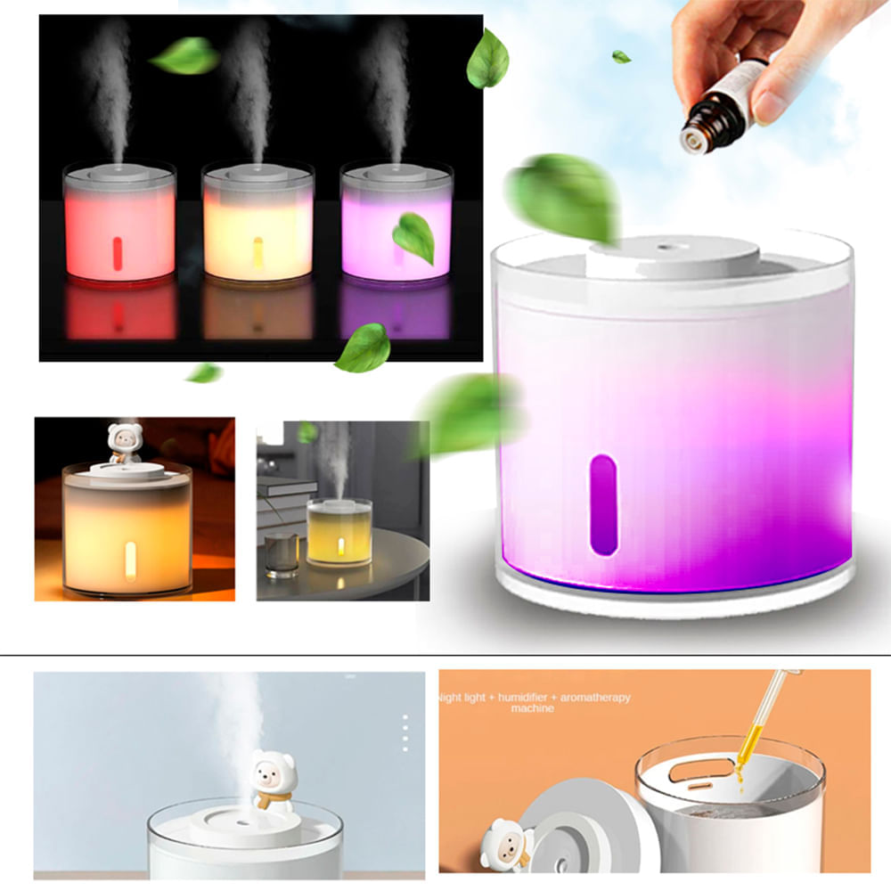 Humidificador USB Difusor de Aroma Económico Con Luz Led