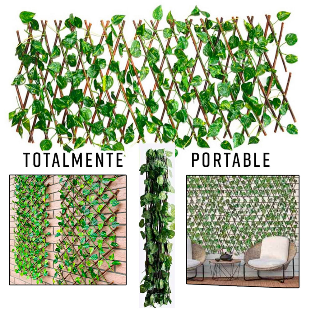 Rejilla de Hojas Extensible Grass Artificial para Decorar