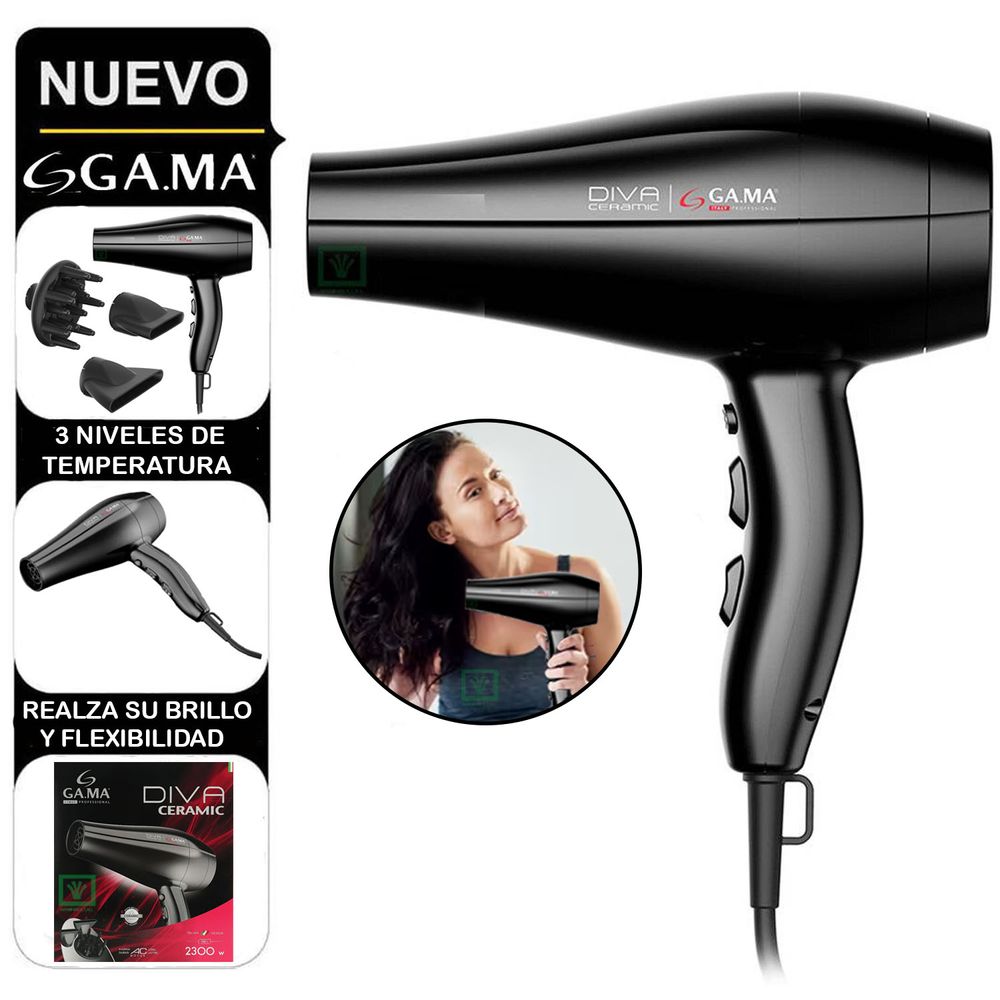 Secadora Profesional Diva Ceramic Ion 2300W
