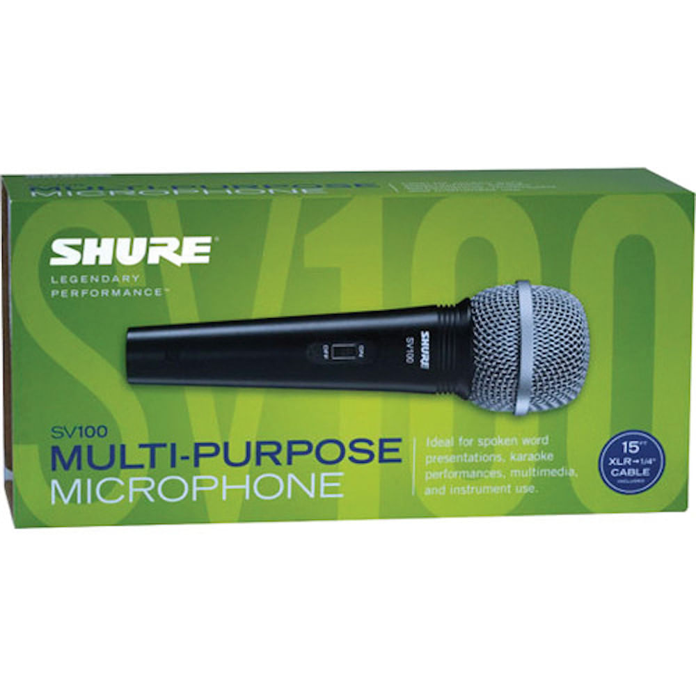 Shure Sv100 Micrófono Dinámico Multiuso Con Cable