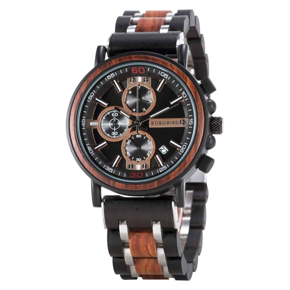 Set Joseph Reloj Personalizado de Madera con Caja