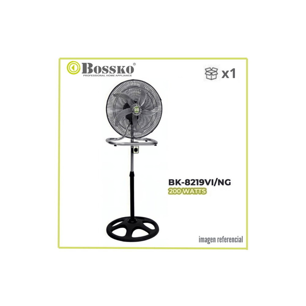 Ventilador Bossko BK-8219VI de 5 Aspa 3 en 1 Negro