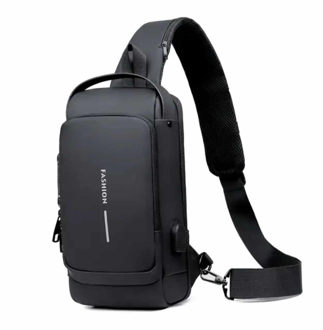 Morral Elegante Antirrobo Mochila con Candado de Hombre Trend 2024 Negro
