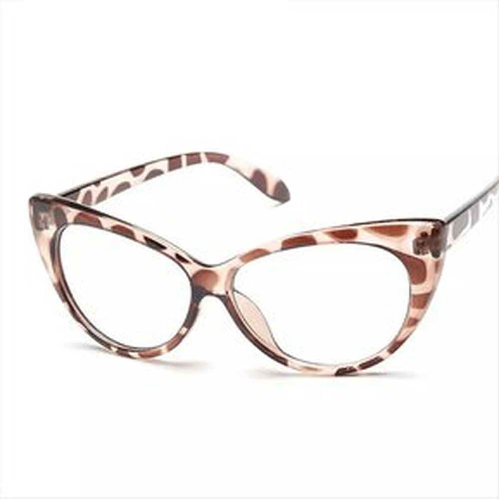 Montura De Lentes CAT EYE Atigrado Marrón