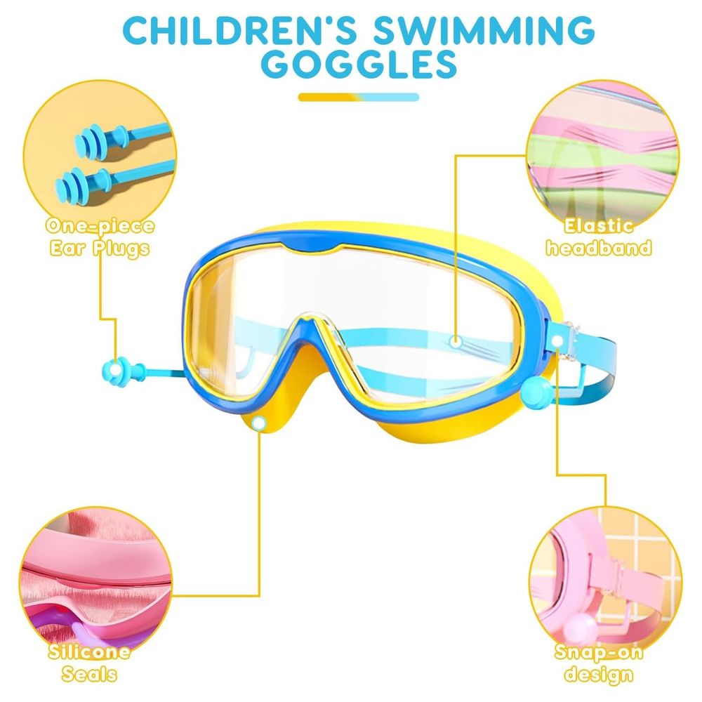 Amarillas Gafas de Natacion Ajustables para Niños I Oechsle - Oechsle