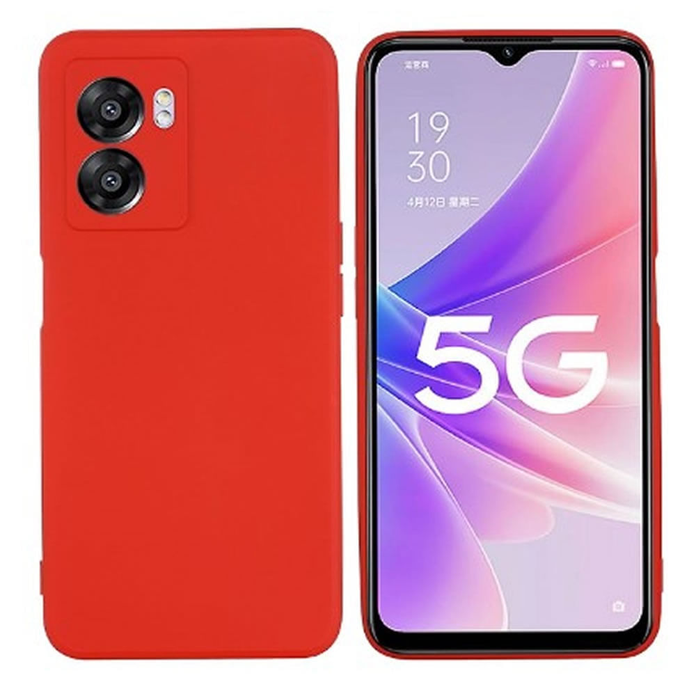 Funda para Oppo A57 Soft Feeling Antishock Rojo Resistente ante Caídas y Golpes