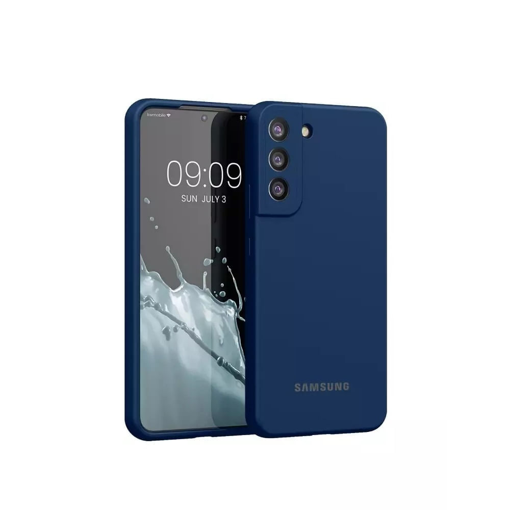 Funda Case de Samsung S21 FE 5G Soft Feeling Antishock Azul Resistente ante Caídas y Golpes