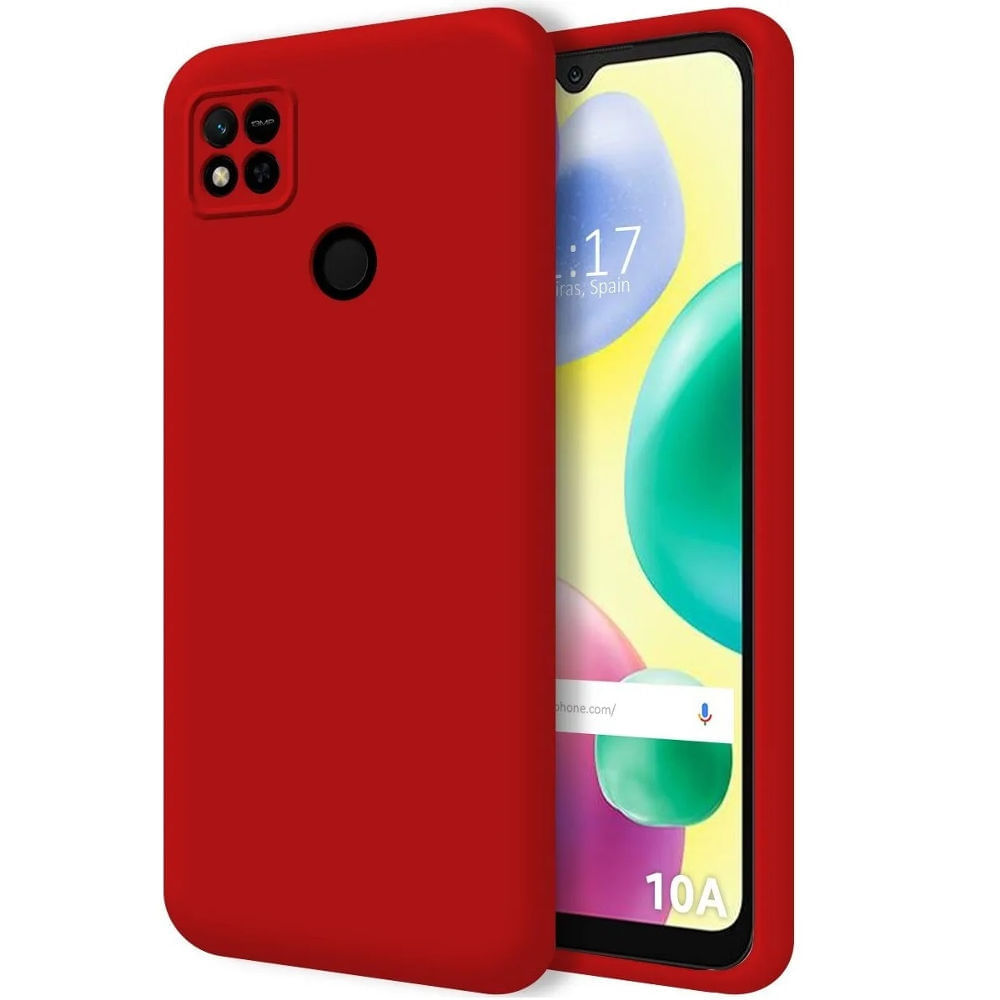 Funda for Xiaomi 10A Soft Feeling Antishock Rojo Resistente ante Caídas y Golpes