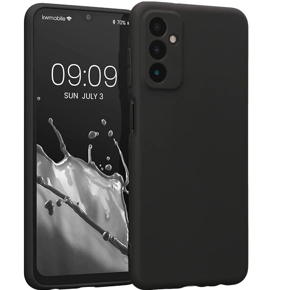 Funda Case para Samsung A04s Soft Feeling Antishock Negro Resistente ante Caídas y Golpes