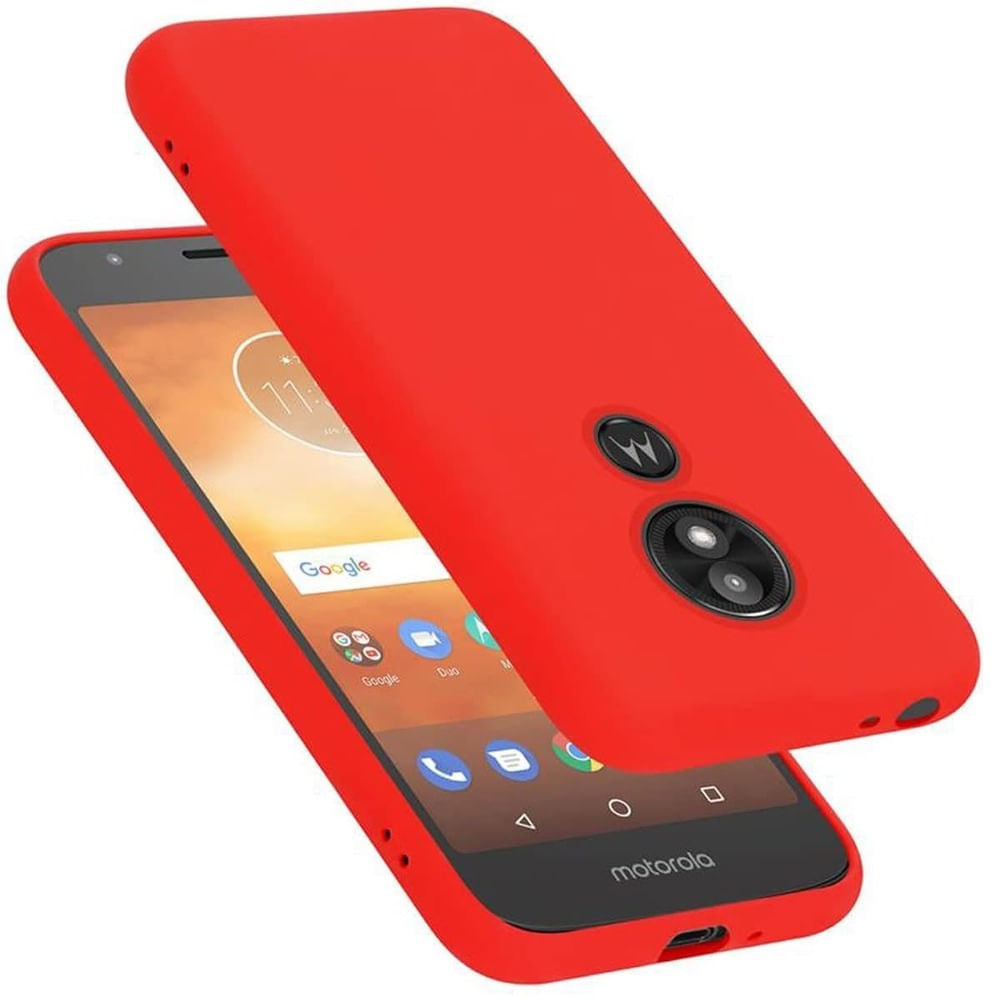 Funda Case for Motorola E5 PLUS Soft Feeling Antishock Rojo Resistente ante Caídas y Golpes