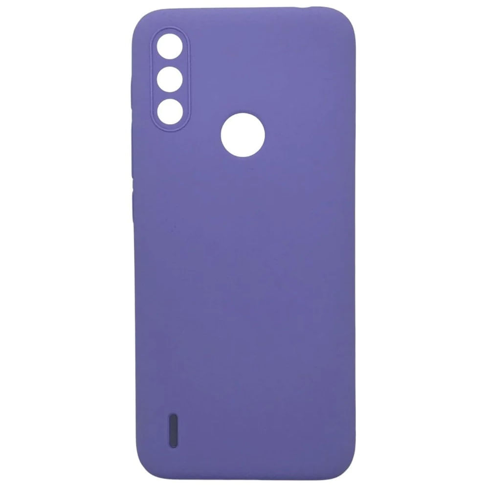 Funda Case de Motorola E7 Power Soft Feeling Antishock Lila Resistente ante Caídas y Golpes