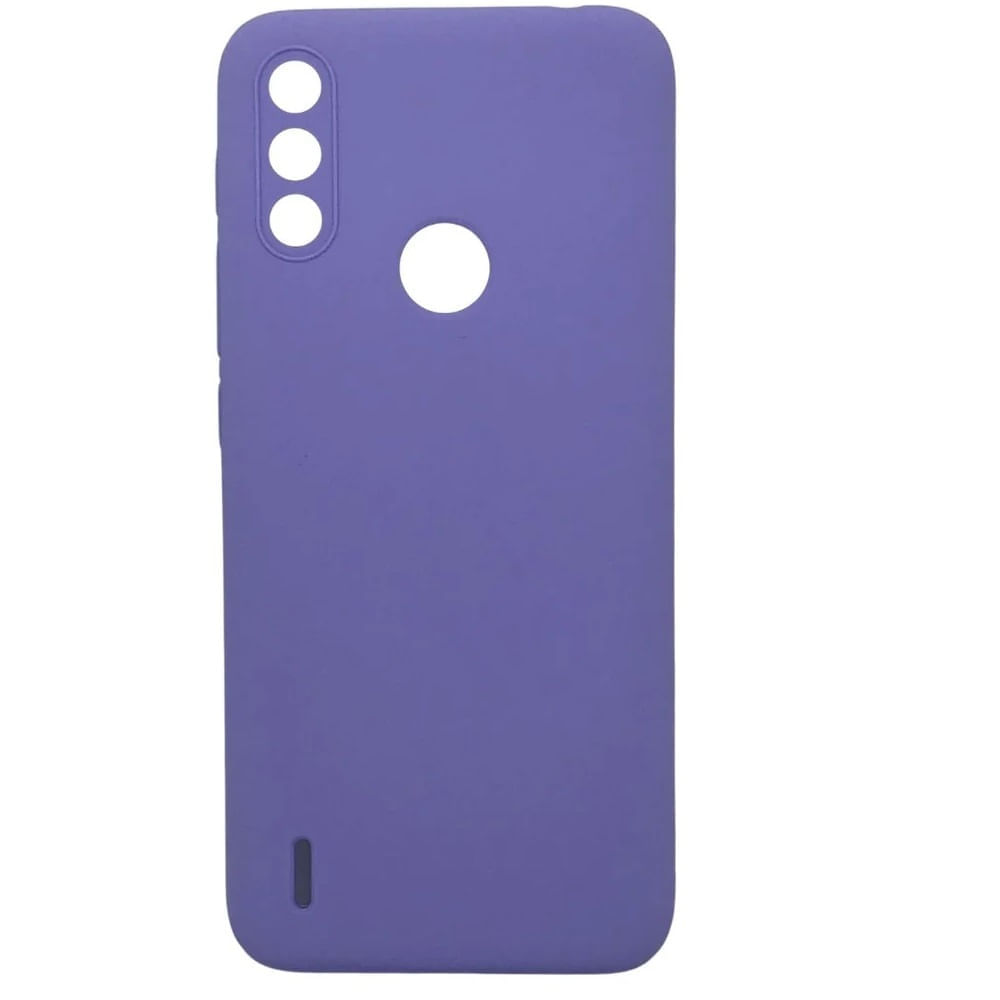 Funda para Motorola E7i Power Soft Feeling Antishock Lila Resistente ante Caídas y Golpes