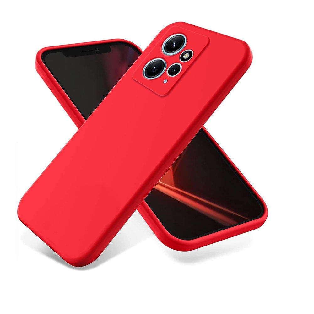 Funda Case para Xiaomi Redmi Note 12 4G Soft Feeling Antishock Rojo Resistente ante Caídas y Golpes