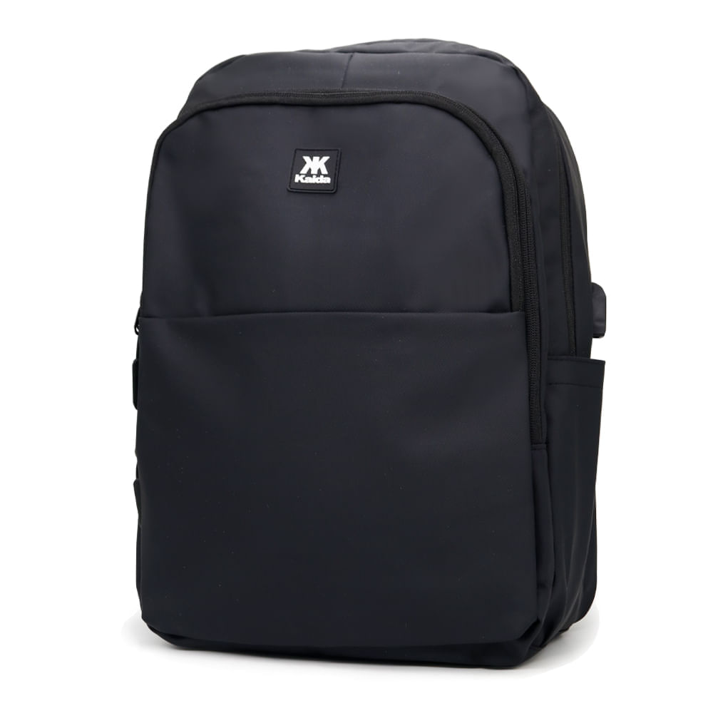 Mochila Porta Laptop y Puerto USB Unisex KAIDA KA24-207 Color Negro