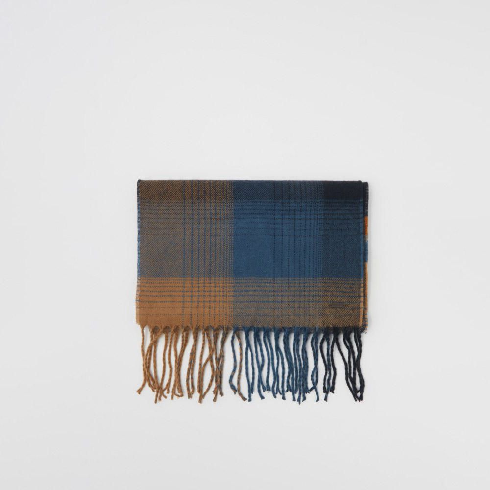 Bufanda Sfera Hombre Cuadros Lead Blue
