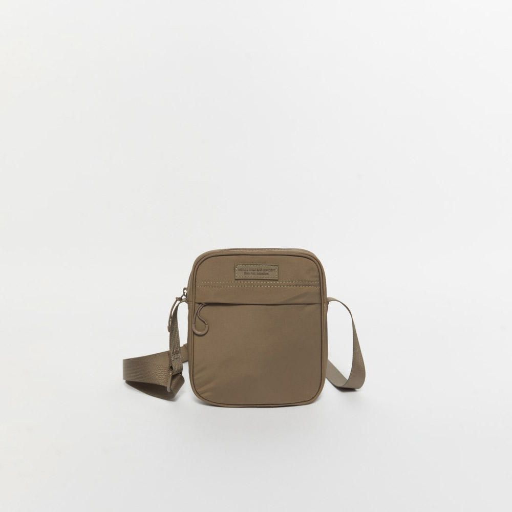 Morral Sfera Hombre Mediano Nylon Camel