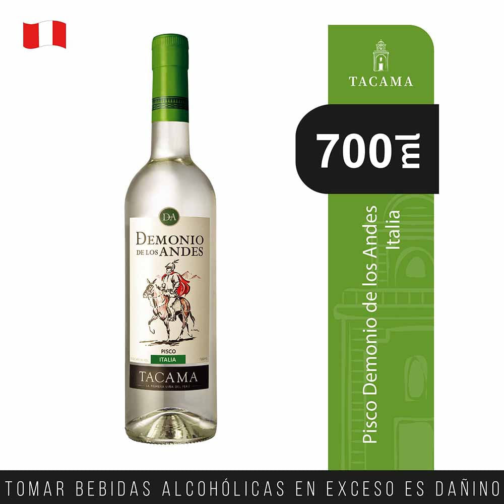 Pisco DEMONIO DE LOS ANDES Tacama Italia botella 700 ml