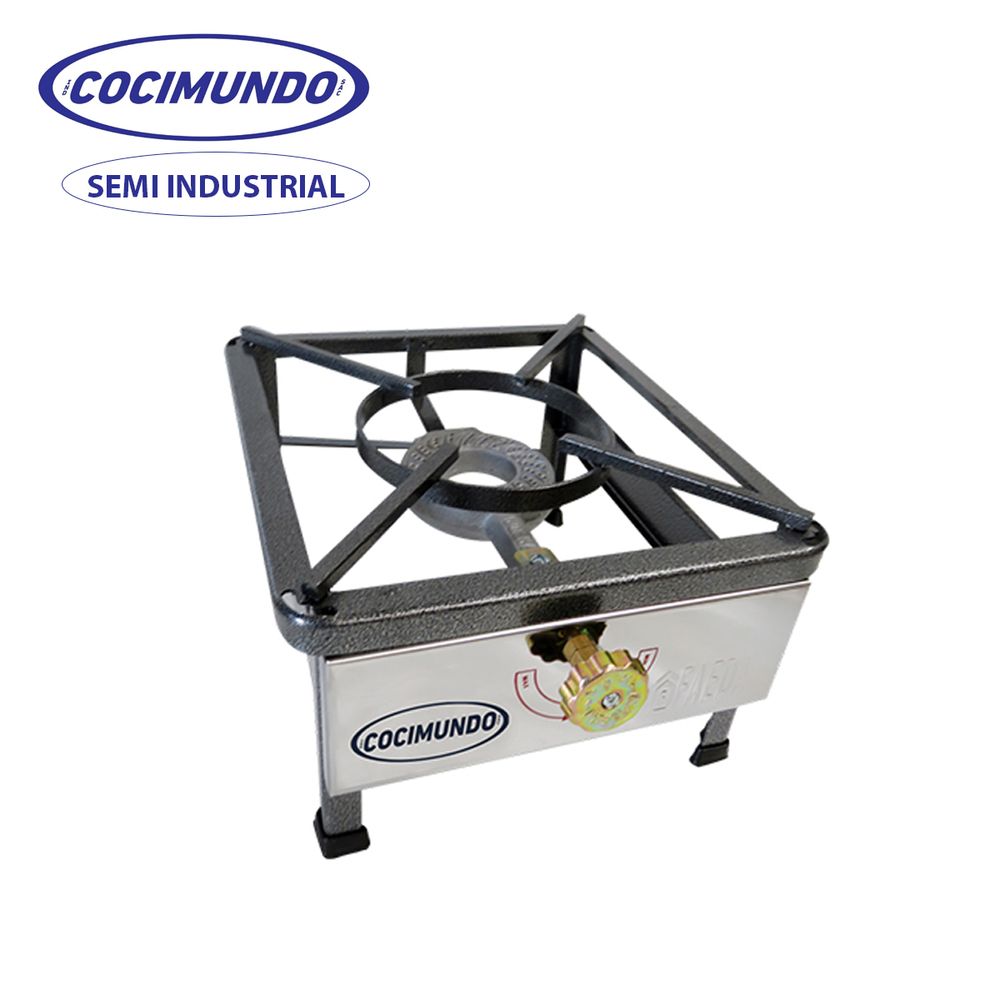 Cocina de mesa 1H Semi Industrial A Gas Acero - Cocimundo