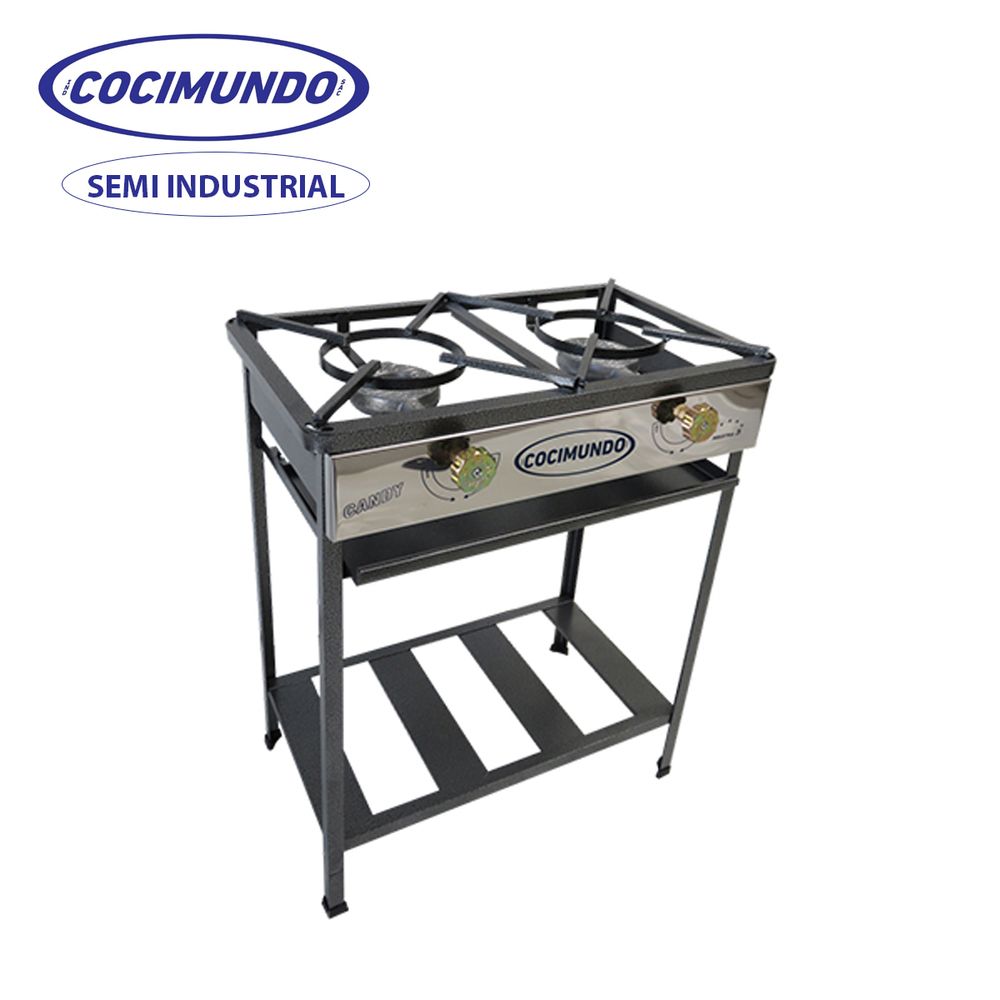 ocina de Pie 2H Semi Industrial A Gas Acero - Cocimundo