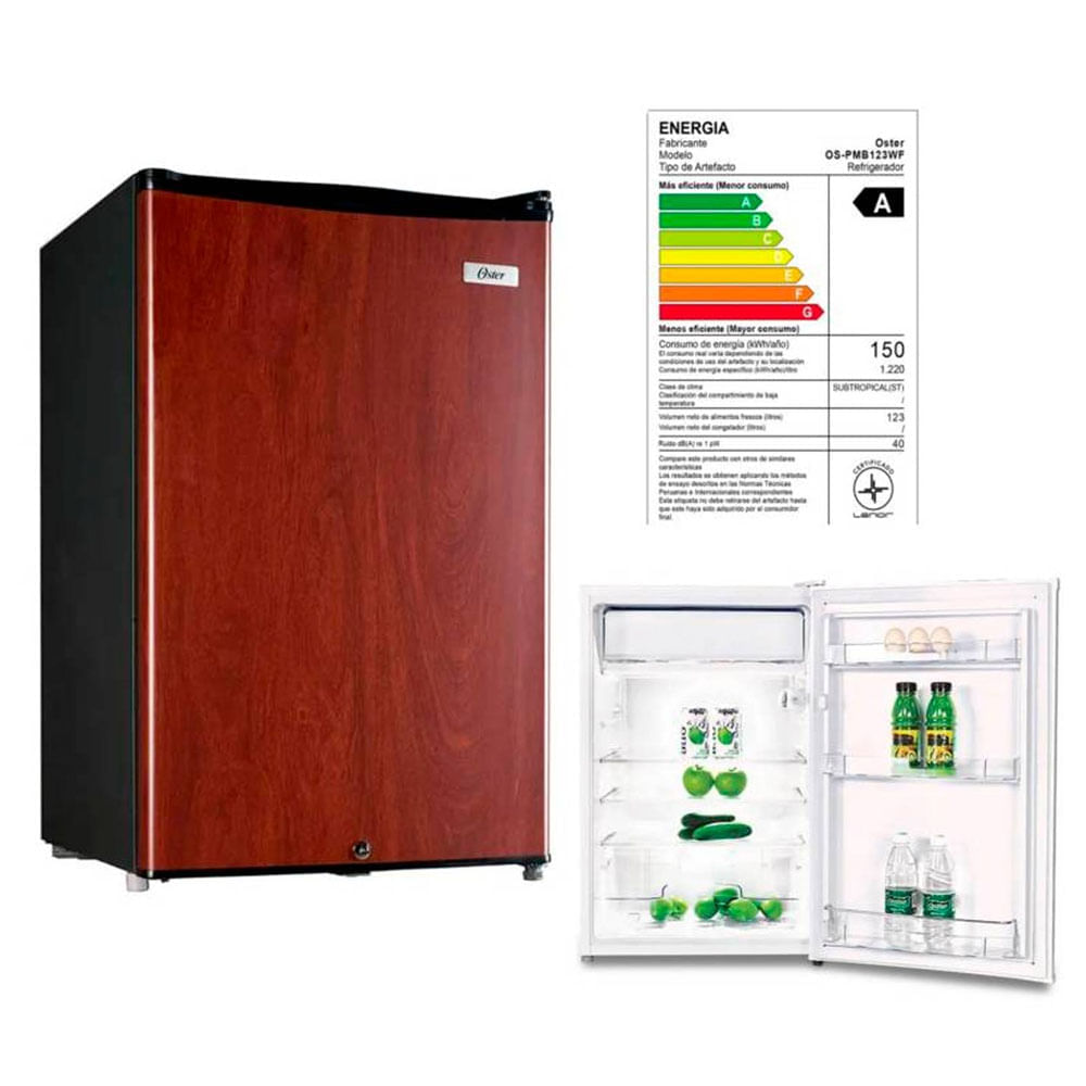 Frigobar Oster OS-PMB123WF 123 Lt Madera
