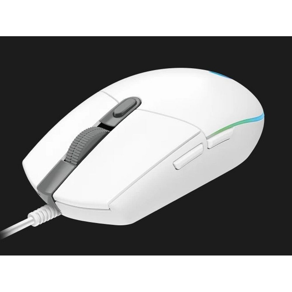 Mouse Logitech G203 Lightsync Optical 8000 Dpi Rgb White I Oechsle