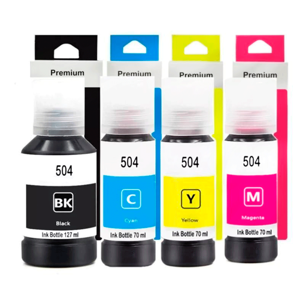Kit De Tinta Generico T504 Compatible con Epson para L4260