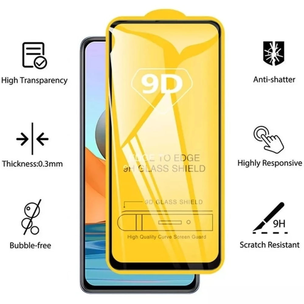 Mica for Xiaomi Redmi 9 Protector de Pantalla 21D Antishock I Oechsle -  Oechsle